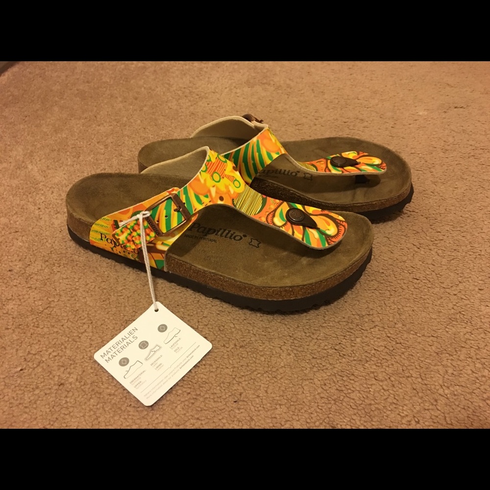 NWT patterned Birkenstocks